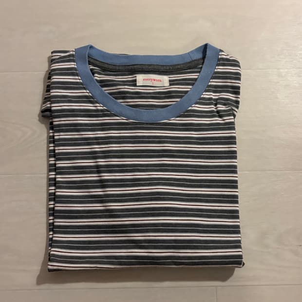 25ss 에브리원 스트라이프 티셔츠