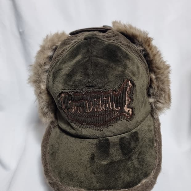 본더치 카키 코듀로이 트루퍼햇 y2k