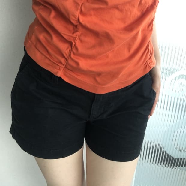 old navy) black chino shorts