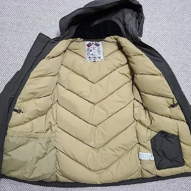 헤지스  우븐 다운패딩