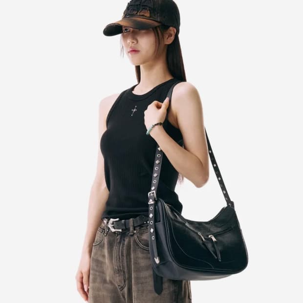 이우가마카라스 웨스턴 백 studded western bag