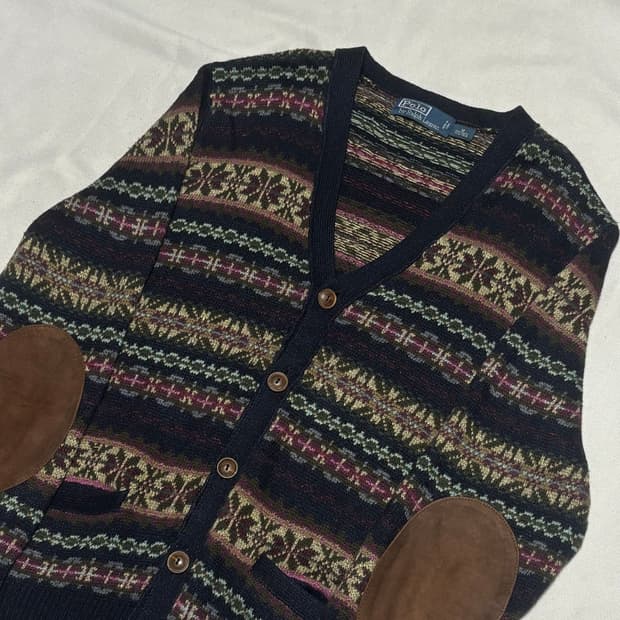 M 폴로랄프로렌 페어아일 암스웨이드 가디건