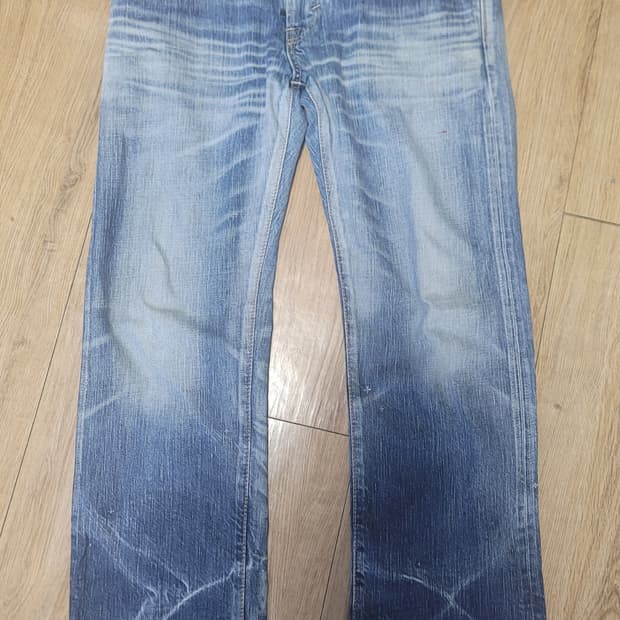 에드윈 빈티지 503 청바지 연청 워싱데님 32-34 사이즈