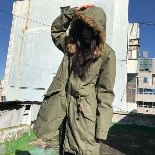 Shuca 카키 헤비 야상