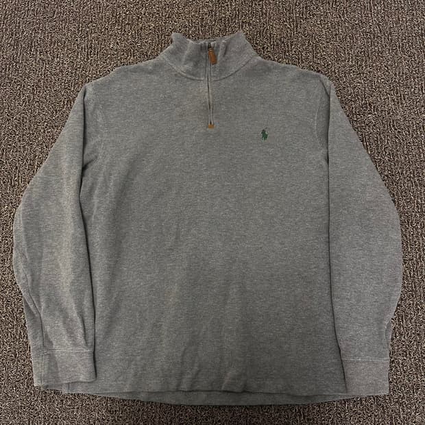POLO 폴로 랄프로렌 반집업 니트 그레이 L