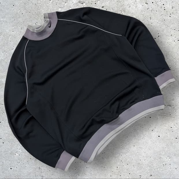 [XL] 04s 나이키 넥로고 블랙 스우시 맨투맨 티셔츠 C904