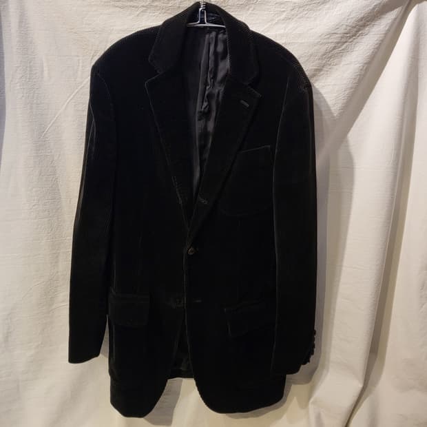 폴로 랄프로렌 블랙 코듀로이 남성 블레이저 자켓