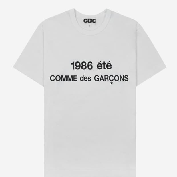CDG 1986 꼼데가르송 티셔츠 화이트