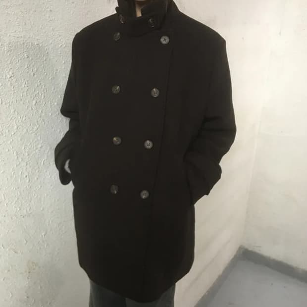 원더원더 하프코트 블랙