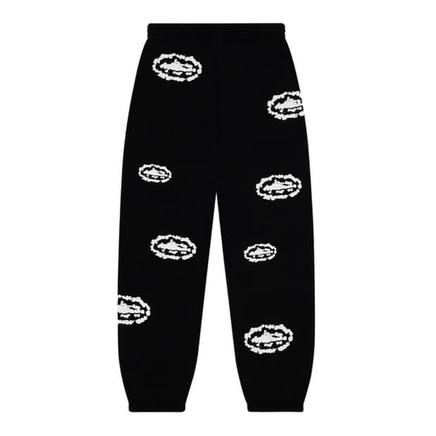 코르테이즈x데님티어즈 스웻팬츠 블랙 