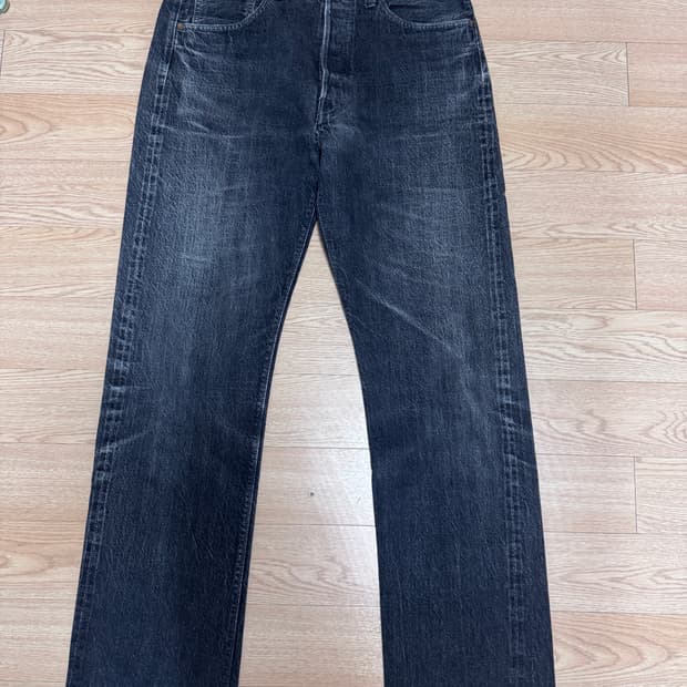 웨어하우스 1001xx 33x32 블랙 데님 흑청