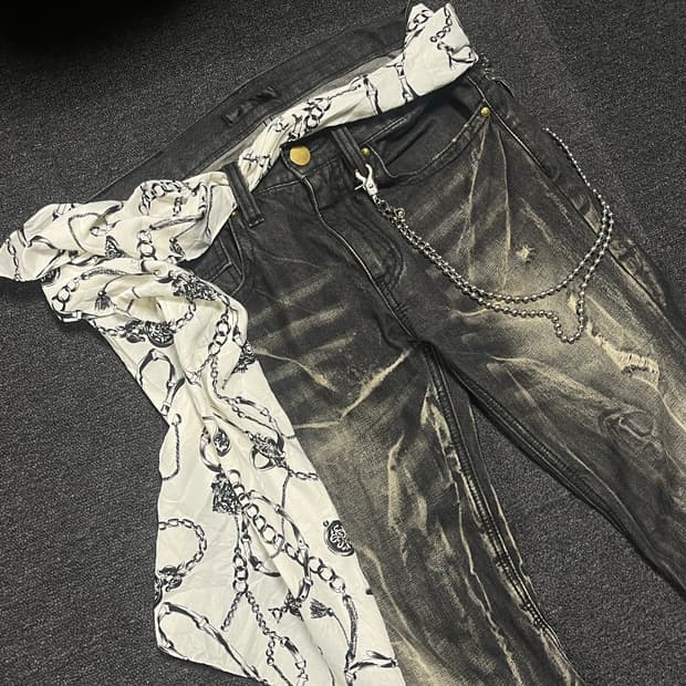 Punk Chain silk scarf 