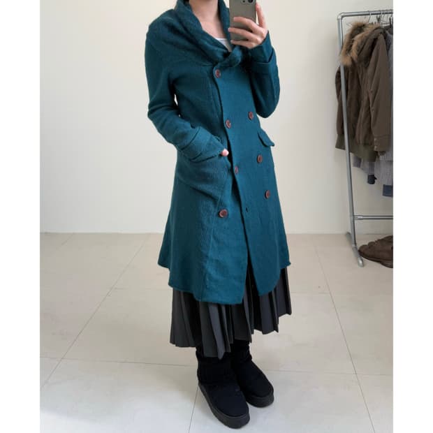 빈티지 모헤어 혼방 가디건