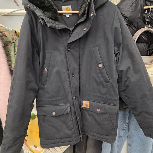 칼하트 트래퍼 파카 XS 블랙