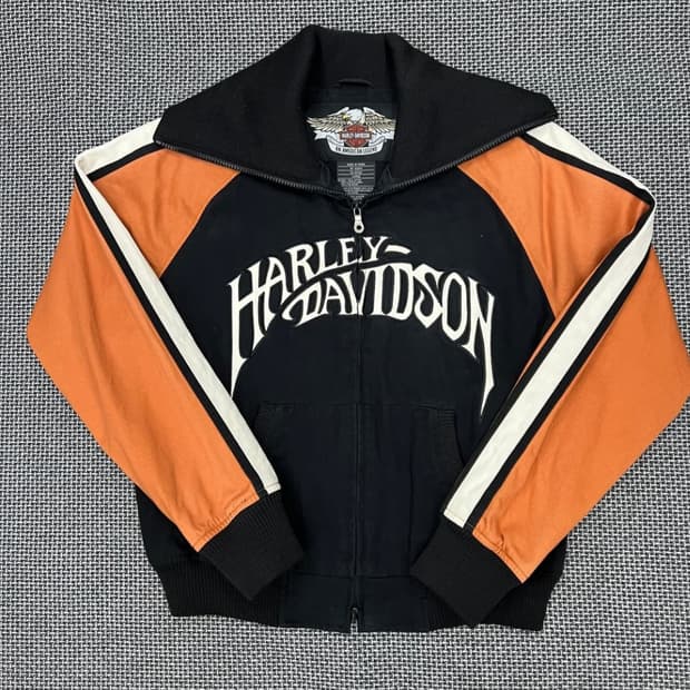 할리데이비슨 니트 카라 자켓