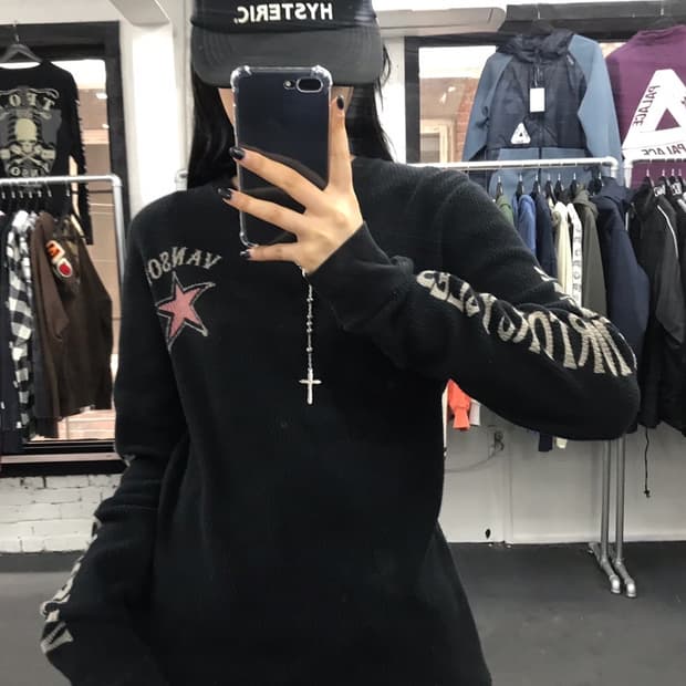 밴슨 레더 스타 와플 롱슬리브