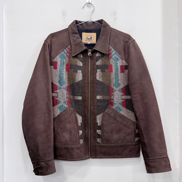 제도 홀스 하이드 니바오 패턴 라이더자켓