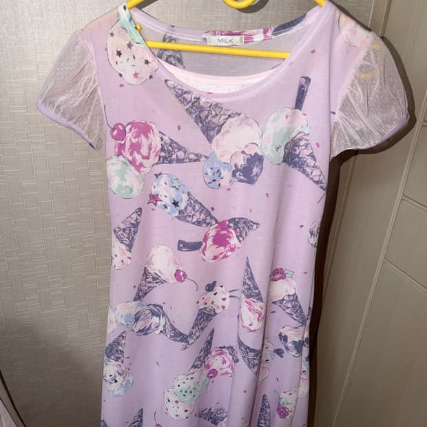 Milk 아이스크림 프릴 원피스 빈티지 로리타 밀크 러블리 니혼진