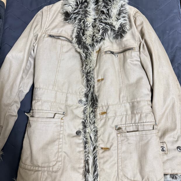 빈티지 fur jacket 