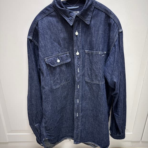 택포)케네스필드 시가셔츠 6oz denim 인디고 L 판매