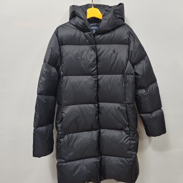 폴로 랄프로렌 후드 롱패딩 블랙 16y XL  55