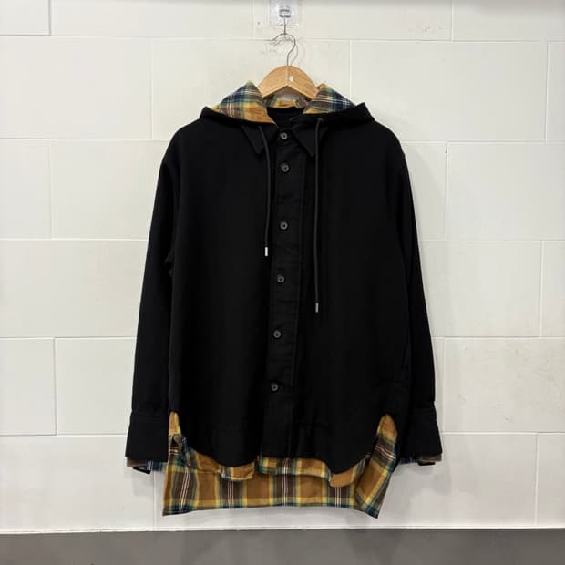 솔리드옴므 체크레이어드 자켓