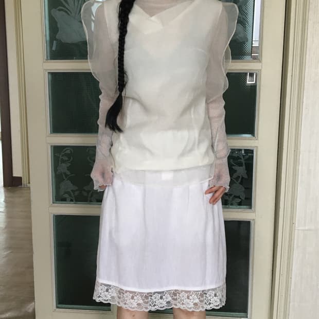 Organza layered blouse
