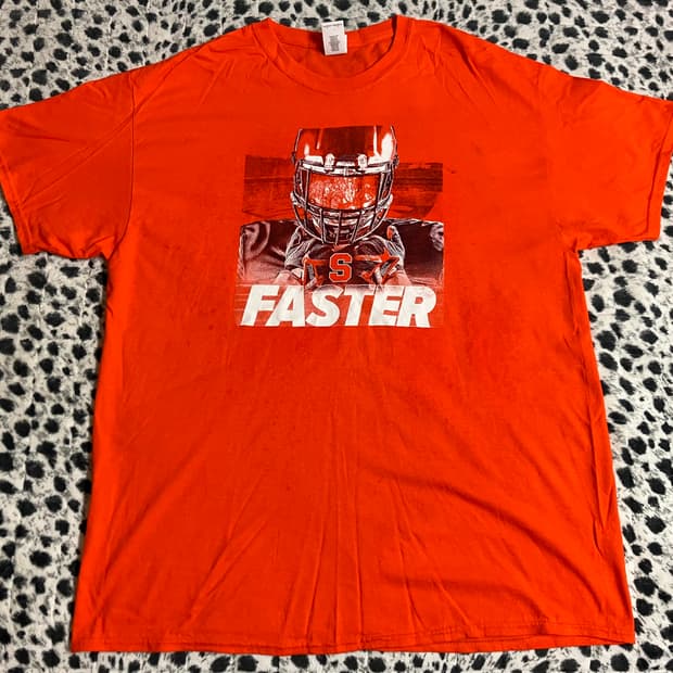 길단 GILDAN NFL 오렌지 티셔츠 XL 구제 빈티지