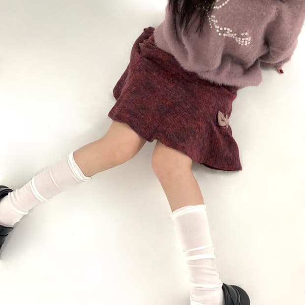 2 Side Ribbon A-line Mini Skirt