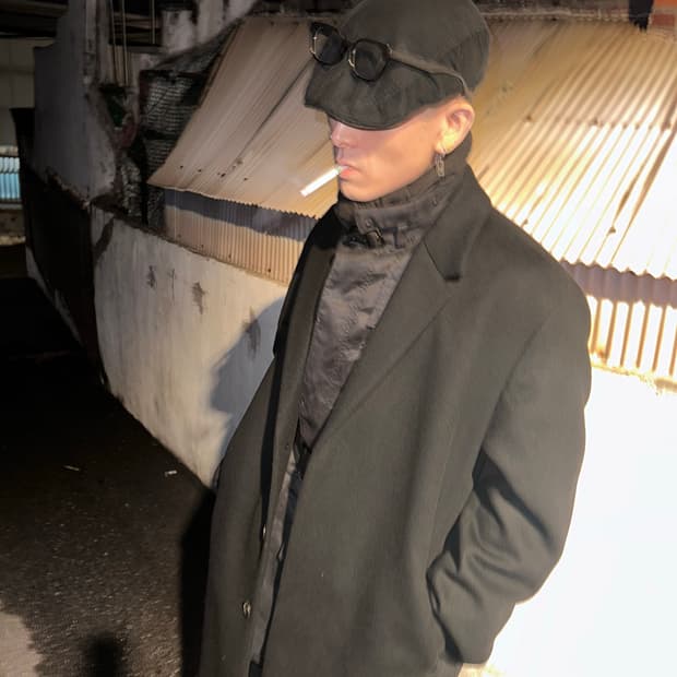 (rare) 카반 드 주카 06 aw 코튼 큐프로 혼방 소프트 헌팅캡