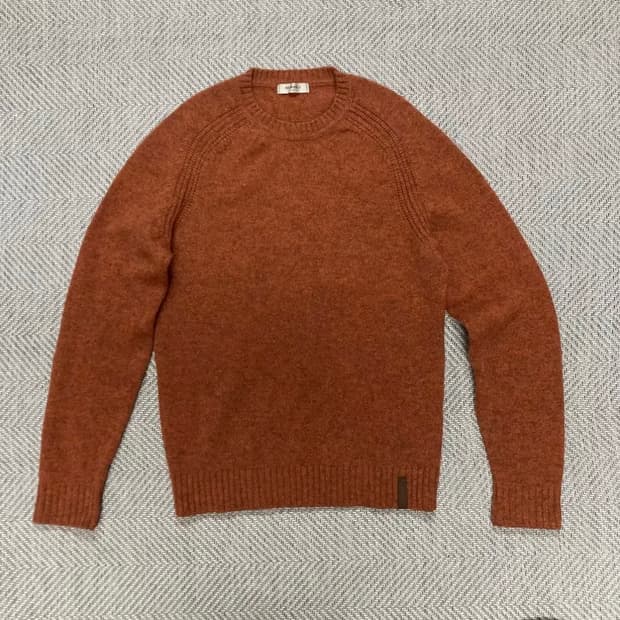 (100)빈폴 라운드넥 울 니트