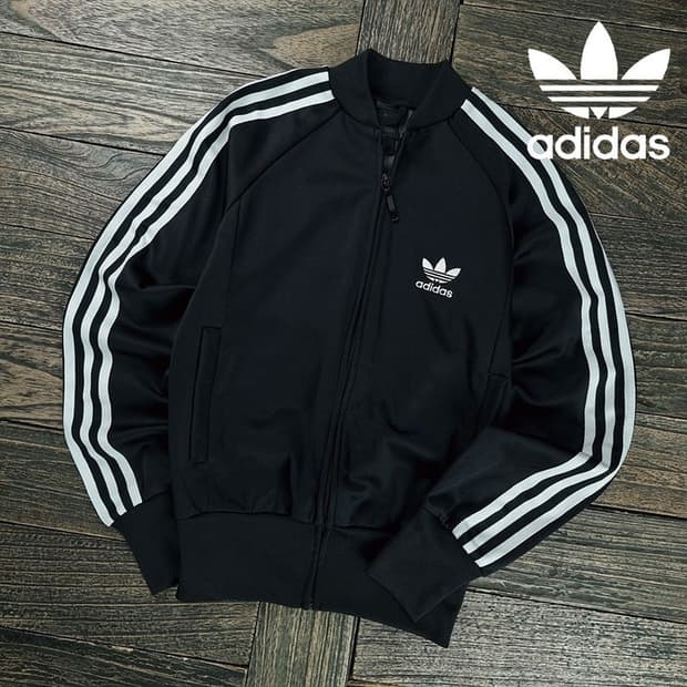 [아디다스] 슈퍼스타 져지 트랙탑 집업 자켓 블랙 M19321