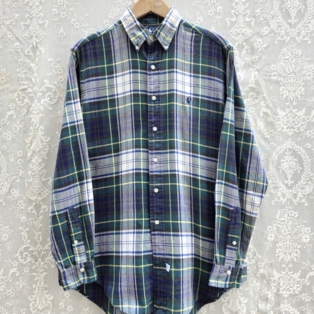 90s 폴로 랄프로렌 체크 셔츠