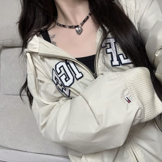타미힐피거 버터 후드집업