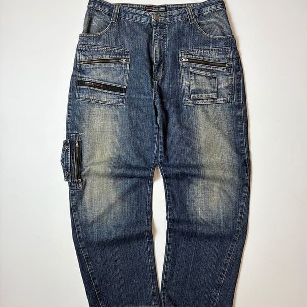 푸부 FUBU 90's Y2K 워시드 데님 팬츠 PN9484