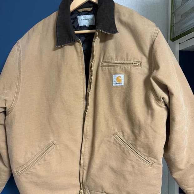칼하트 wip og 디트로이트 자켓 토바코 브라운