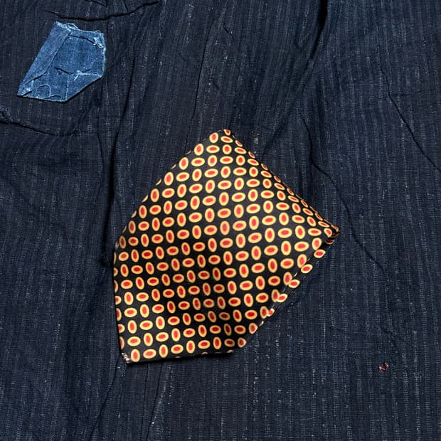 Rogatis 도트 패턴 실크 타이