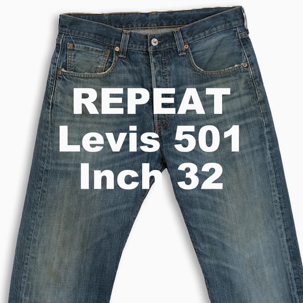 빈티지 리바이스 501 진청 32 인치 LV50133491