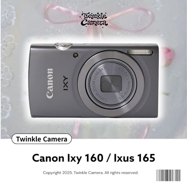 (인물추천💗) Canon ixy 캐논 익시 160 (익서스 165)