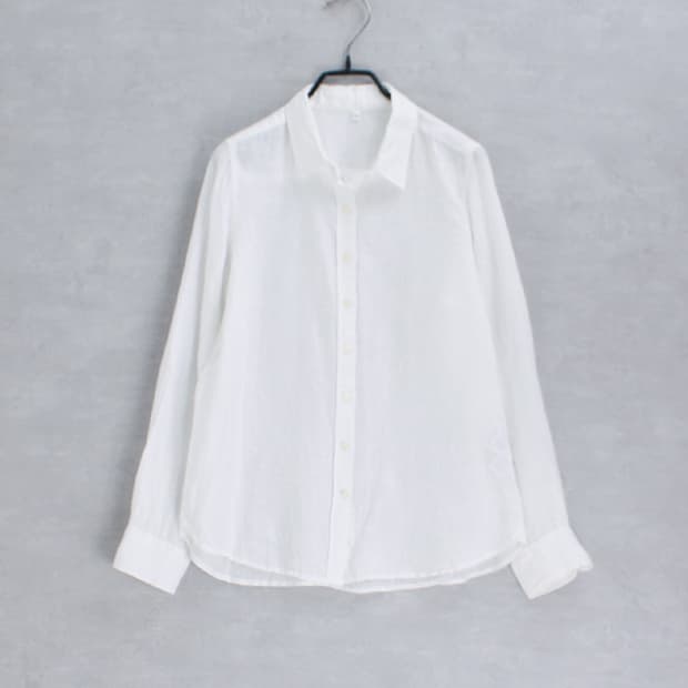 MUJI 無印良品 _ 100% linen shirt