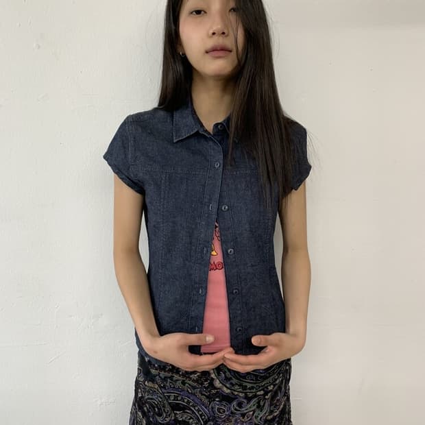 Ralph lauren indigo denim shirt