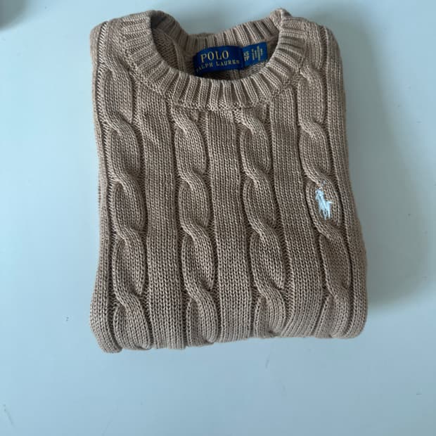 폴로 브라운 반팔니트 정품 XS