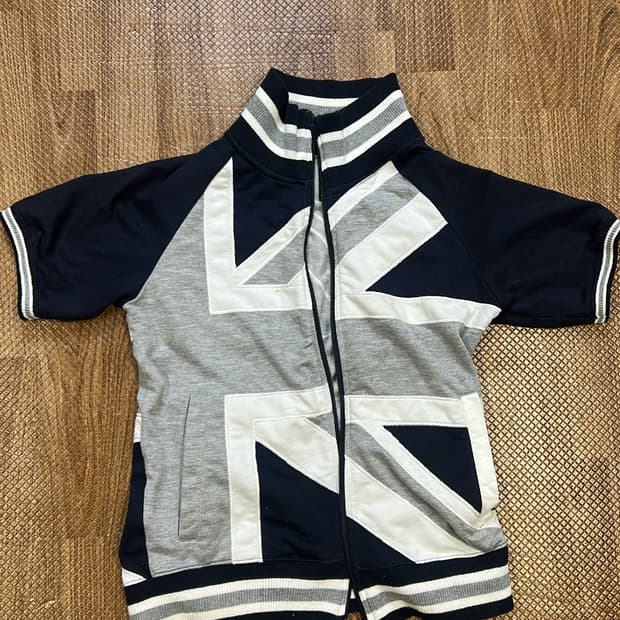 빈티지 반팔 집업