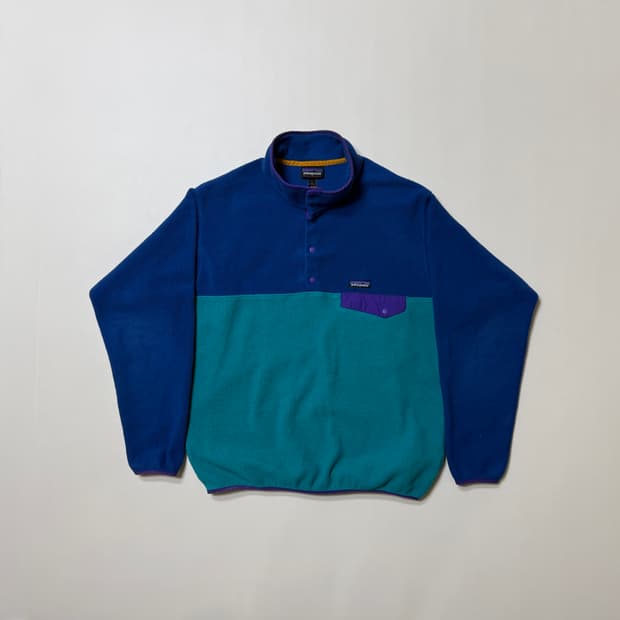 [L] 파타고니아 신칠라 플리스 후리스 블루 민트 그린