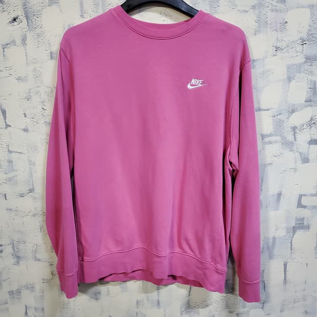 나이키 핑크색 맨투맨 티셔츠 
