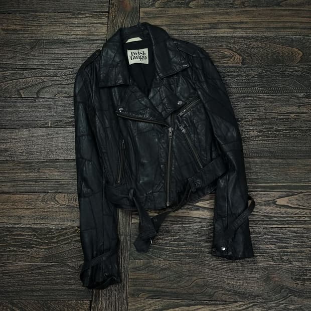 빈티지 그런지 리얼 쉽스킨 양가죽 라이더 레더 자켓 M16644