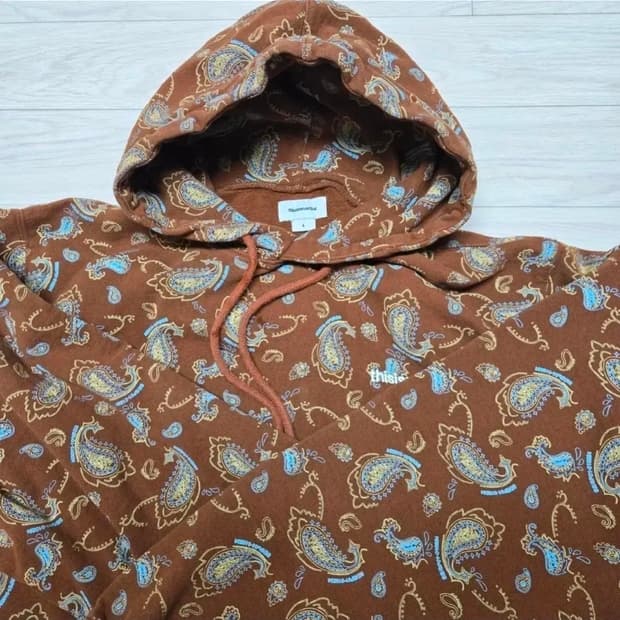 디스이즈네버댓 페이즐리 후드티 L