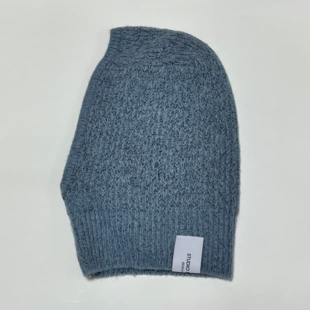 새상품 | STUDIO SALT 니트 바라클라바 블루