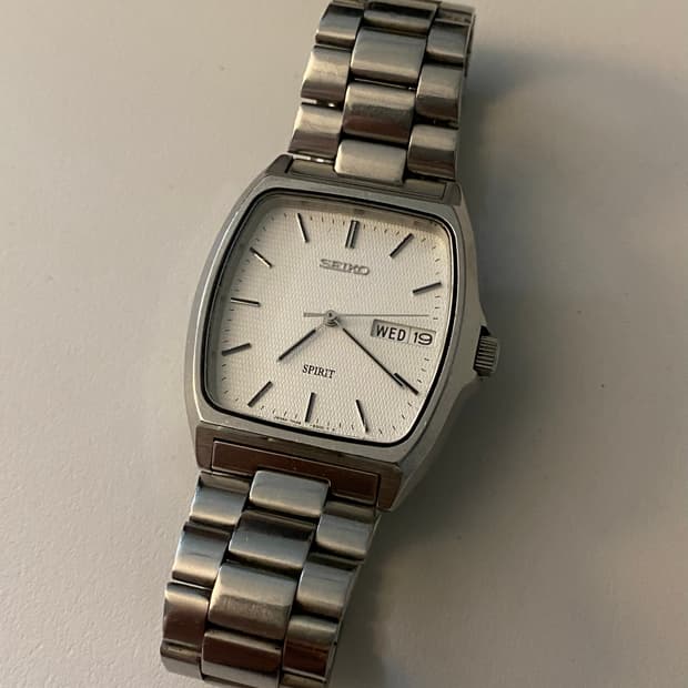 Seiko 세이코 스피릿 스퀘어 쿼츠 데이데이트