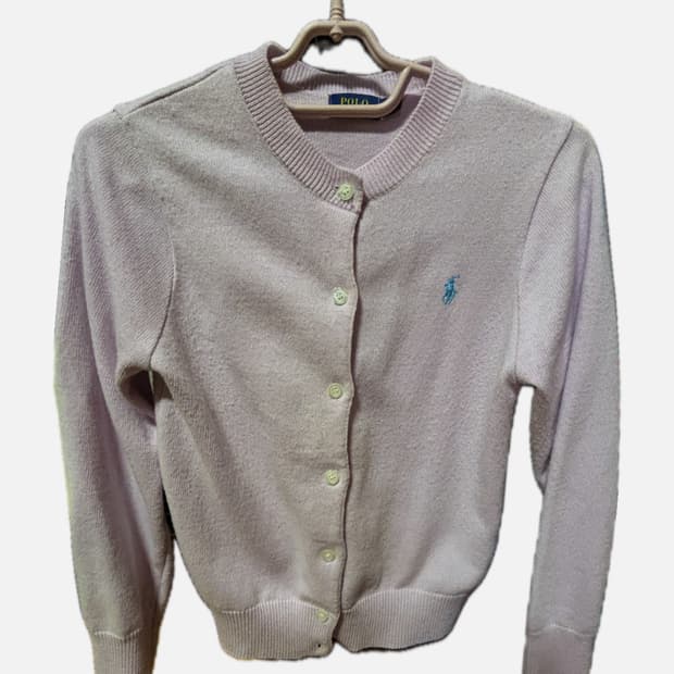 폴로 랄프로렌 가디건 라벤더 S